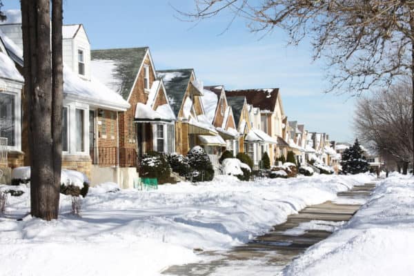 Snow Covered Houses