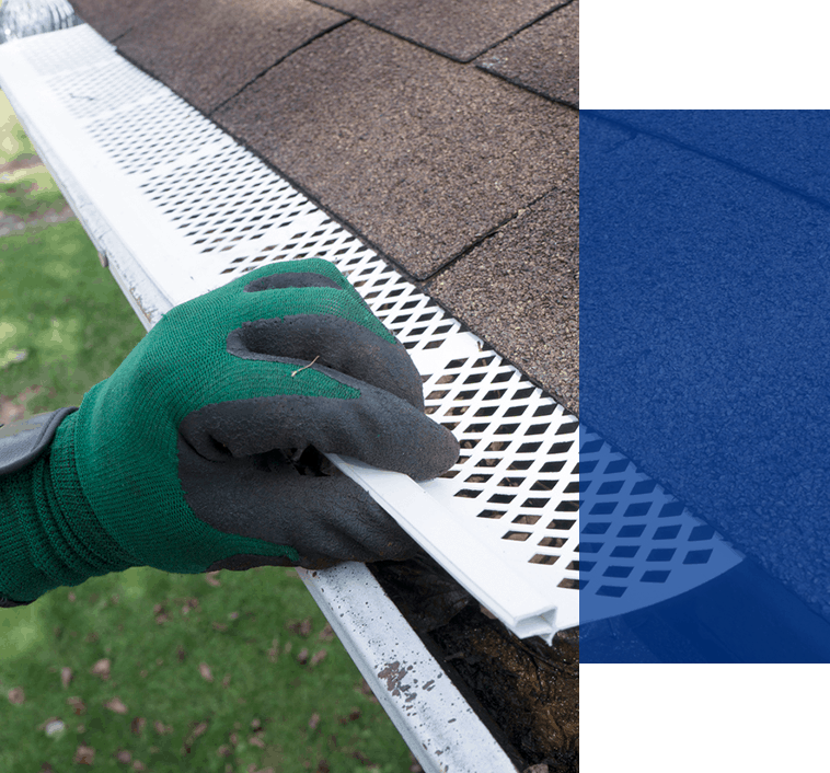 leaf screen in gutter