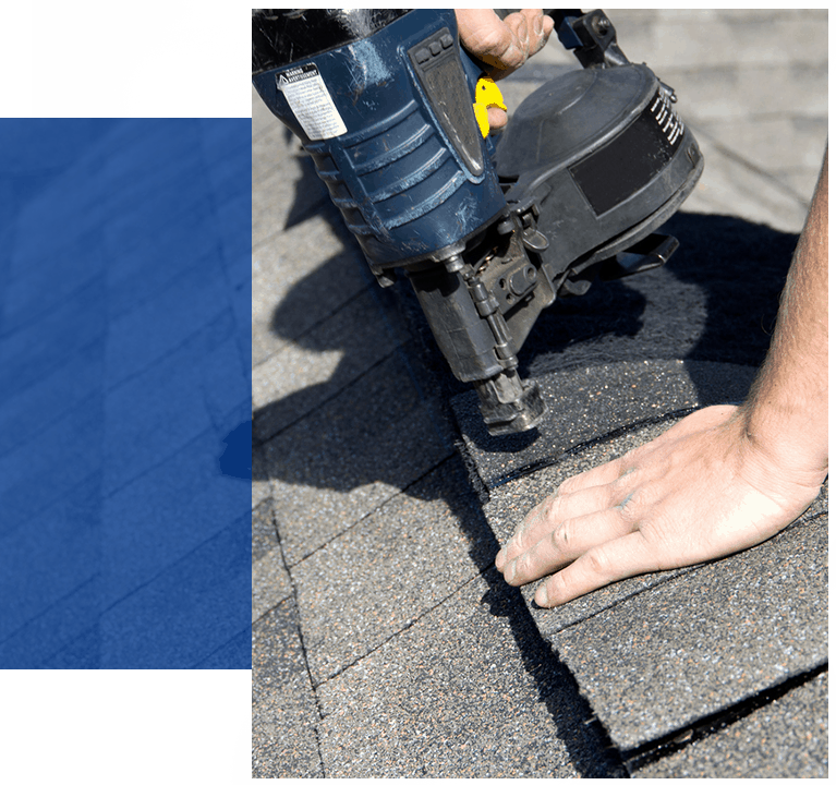 Worker installing vents in roof