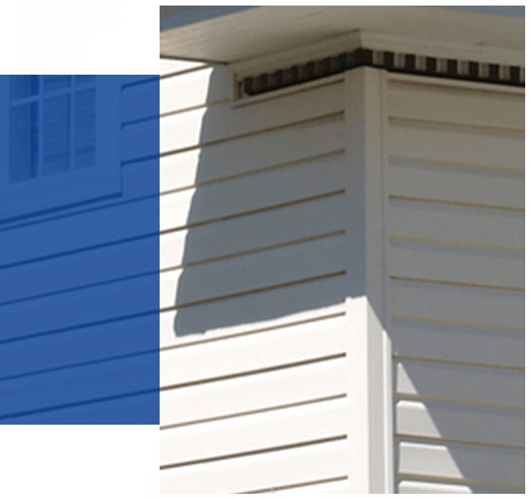 white vinyl siding