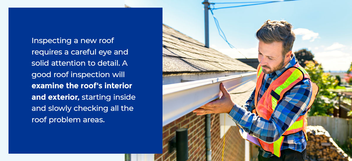 Tips For Inspecting a New Roof