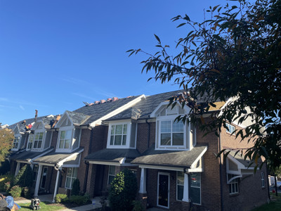 New roof on townhouses