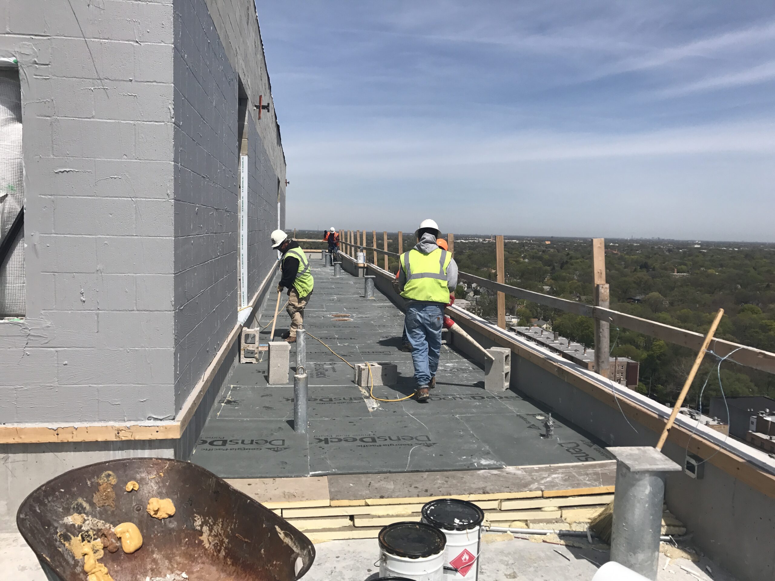 commercial roof installation